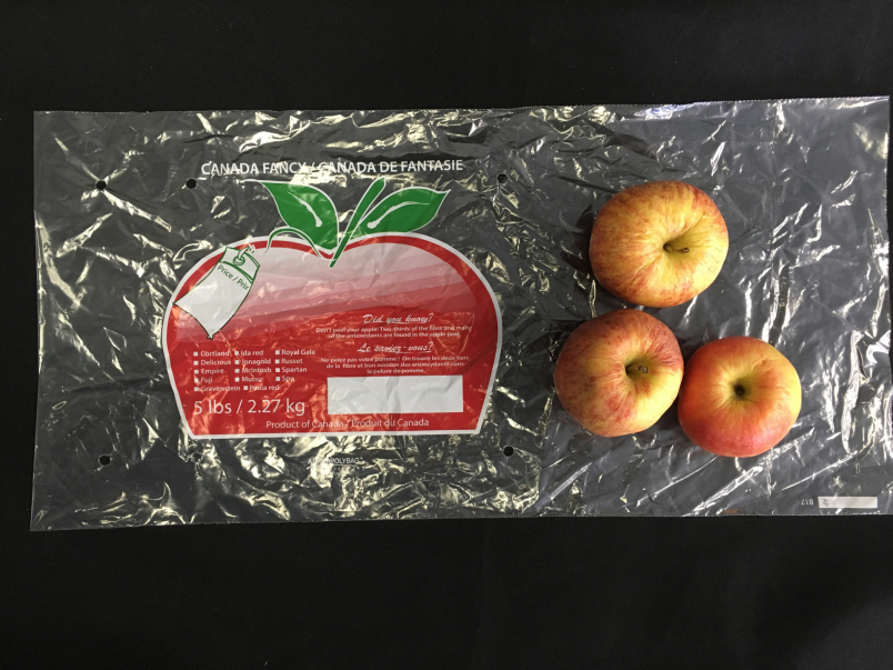 5 lb Poly Apple Bag Wellington Produce Packaging