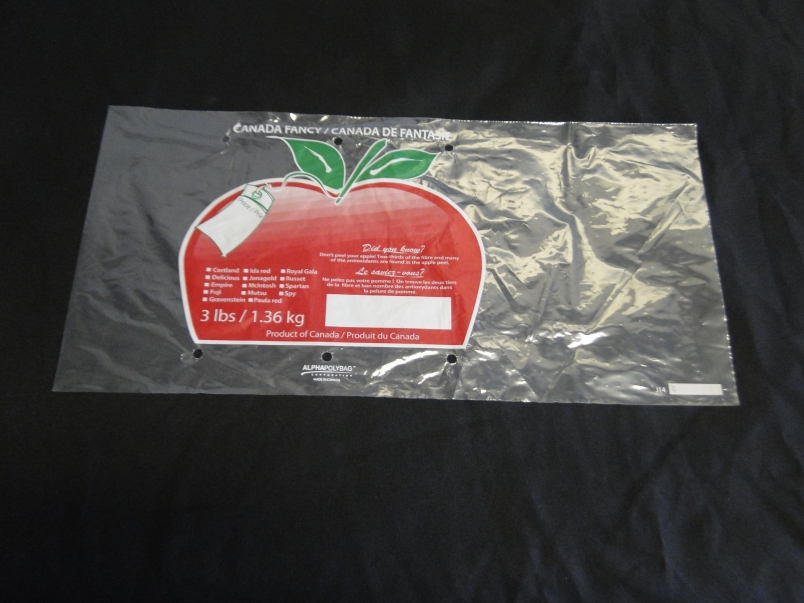 3 lb Poly Apple Bag Wellington Produce Packaging