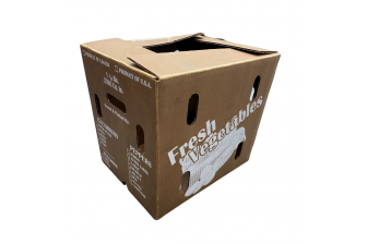 1 1/9 Bushel Waxed Carton - Wellington Produce Packaging